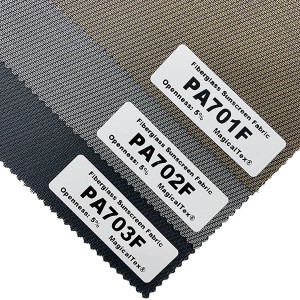 Good Flatness Outdoor Blinds Fiberglass Sunscreen Fabric 2.5m Width