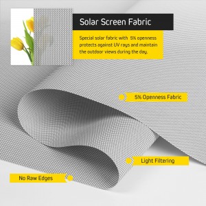 Ultraviolet-proof Fiberglass Window Roll Solar Screen Material Sunscreen Fabric