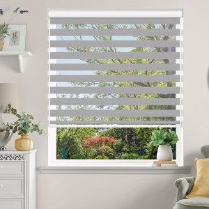Ready Stock 100% Polyester Dim Out Day And Night Roller Up Blinds Fabric For Window Treatment