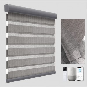 China Factory Korea Style 100% PolyesterSolid Color Zebra Blind Blackout Fabric