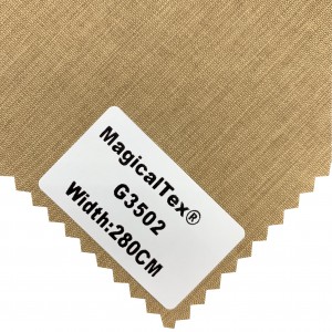 luxury Custom 100% Polyester Texture Blackout Curtain And Track Roller Blind Fabric