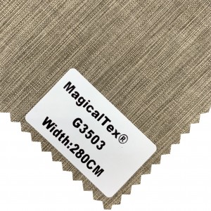luxury Custom 100% Polyester Texture Blackout Curtain And Track Roller Blind Fabric