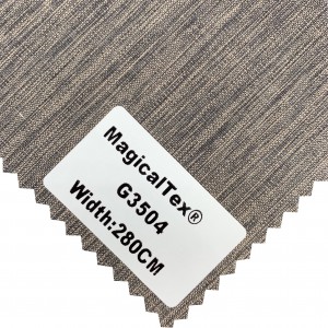luxury Custom 100% Polyester Texture Blackout Curtain And Track Roller Blind Fabric