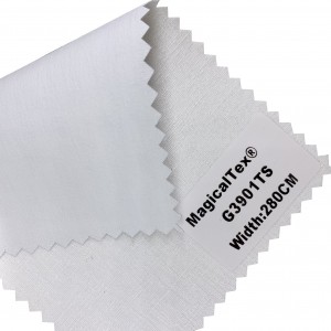 White Coating Polyester Roller Fabric Rolls Plain Roller Blinds Fabric