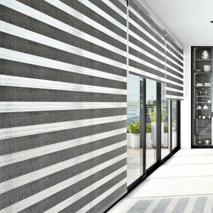 Home Decor Dual Rainbow Blinds Fabric For Office