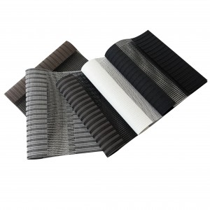 Modern High Quality Zebra Blind Fabric Double Layer Roller Blinds Fabric