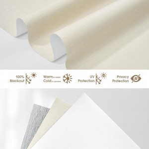 100% Polyester White Coating Roller Blinds Fabric Blackout Rolls