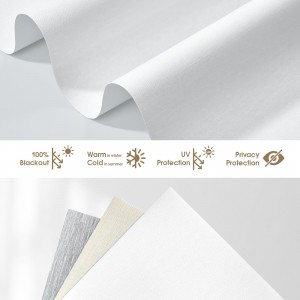 High Quality Flame Retardant UV Proof Waterproof Blackout Roller Shade Blinds Fabric