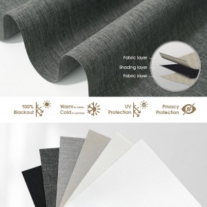 High Quality Wholesale Roller Blinds Fabric Plain Blackout Blinds Fabric for Roller Shades