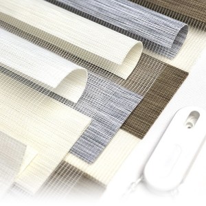 Colorfast Durable UV Proof PVC Material Zebra Blind Fabric for Window