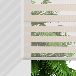 Polyester Blinds Fabric Blackout Day and Night Zebra Blinds Shades Fabric