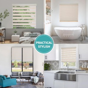High-quality Polyester Textiles Semi Blackout Zebra Blinds Fabric Material for Window Blinds