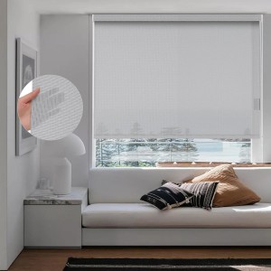 Polyester Sunscreen Blinds Fabric UV Proof Blackout Flame Outdoor for Window