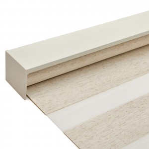 Modern Style Blackout Double Layer Window Shades Zebra Roller Blinds Fabric
