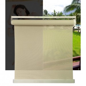 Custom Simply Style Horizontal Jacquard Blockout Roller Blind Fabric
