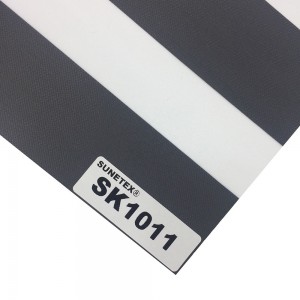 Home Decor 100% Polyester Blackout Zebra Fabric SK10 Sliver Series