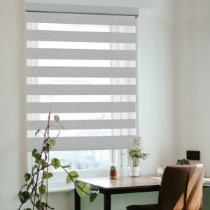 38 Series Polyester Zebra Fabric For Blinds & Shades & Shutters Waterproof Double Layer Zebra Blinds Fabric