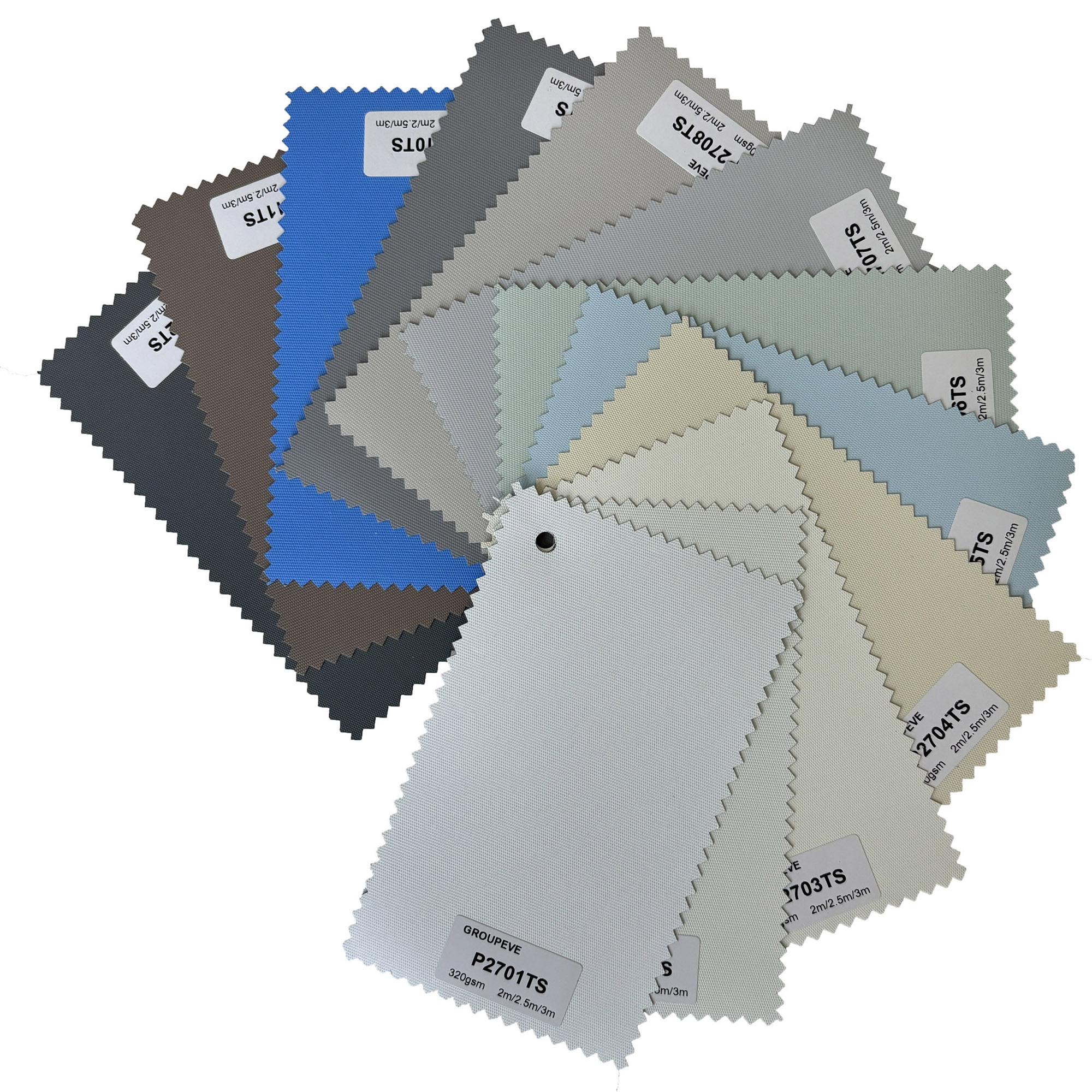 The Same Color Foaming Window Shading Roller Blinds Fabric