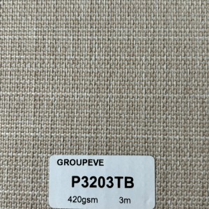 Textured Jacquard Blinds Fabric Horizontal Coating Blackout Roller Blinds Fabric For Shades