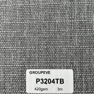 Textured Jacquard Blinds Fabric Horizontal Coating Blackout Roller Blinds Fabric For Shades