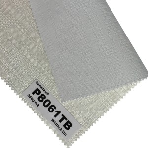 100% Polyester White Foam Coated Jacquard Roller Blinds Fabric For Window Treatment