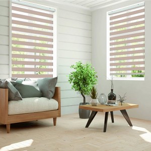 Europe style for China Electric Operation Full Blackout Zebra Roller Blinds for Window Shade polyester roller blind