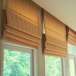 Wholesale 100% Polyester Semi-Blackout Roman Blinds Fabrics For Home Decoration