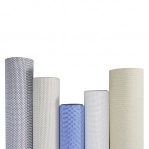 High Quality Sunshade Perspective Polyester-PVC Sunscreen Roller Blinds Fabric