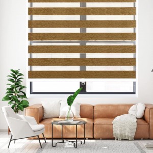 Day and Night Fabric for Office Window Blind Fabric Cassette Zebra Shade Blind Semi-Blackout Zebra Fabric