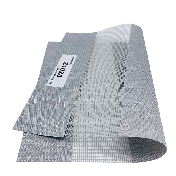 Semi Blackout Sunscreen Sun Shading Zebra Roller Blind Fabric (2)