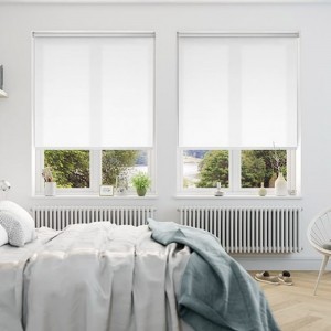 Smart Wifi Control Semi-Blackout 100% Polyester Fire-Retardant Window Roller Blinds Fabrics