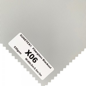 Windproof Fiberglass And PVC Film Blackout Roller Blind Fabric Temperature Control Fabric