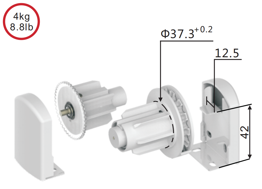 Sunewell Roller Blind Mechanism ZFADA38-2