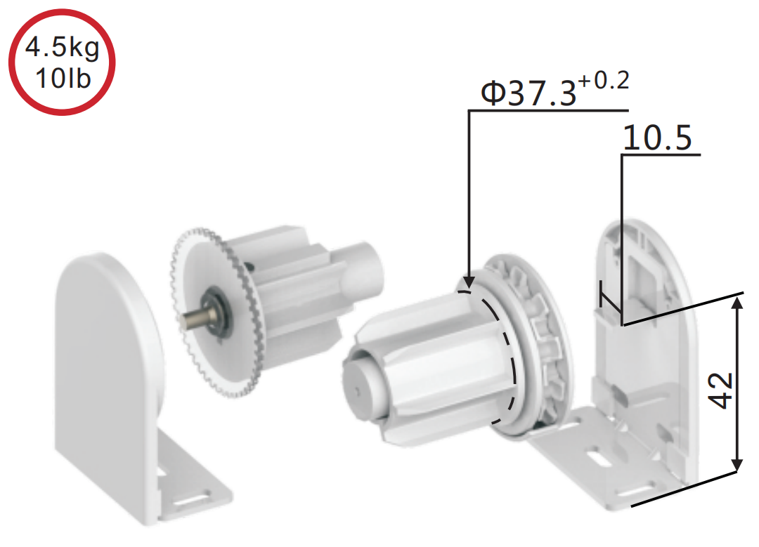 Sunewell Roller Blind Mechanism ZFADA38-29