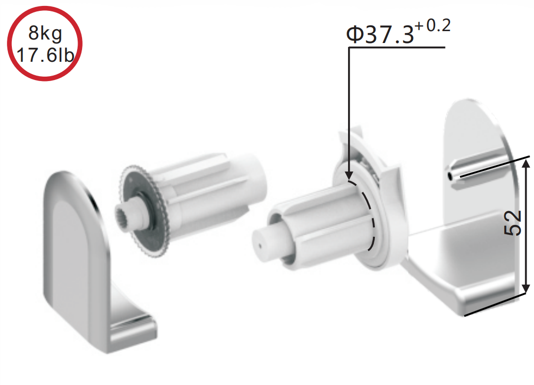 Sunewell Roller Blind Mechanism ZFADA38-37
