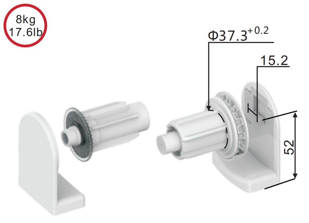 Sunewell Roller Blind Mechanism ZFADA38-41
