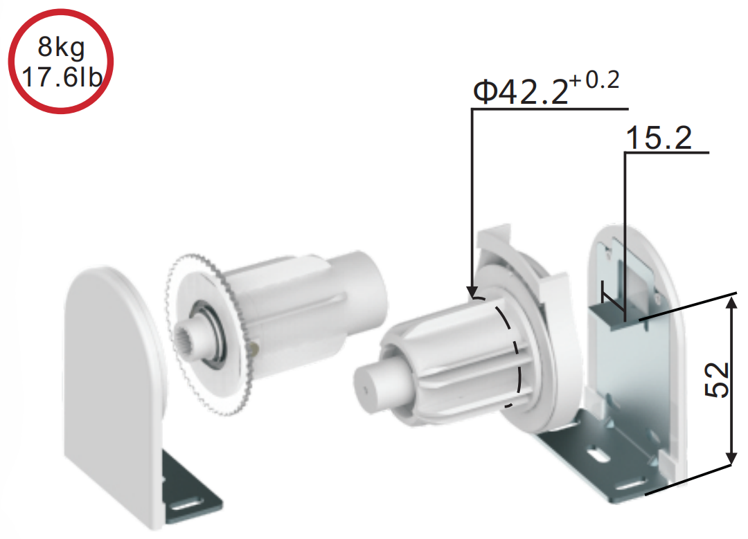 Sunewell Roller Blind Mechanism ZFADA42