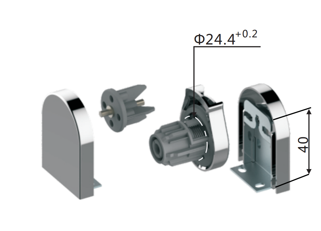 Sunewell Roller Blind Mechanism ZFRD25-1