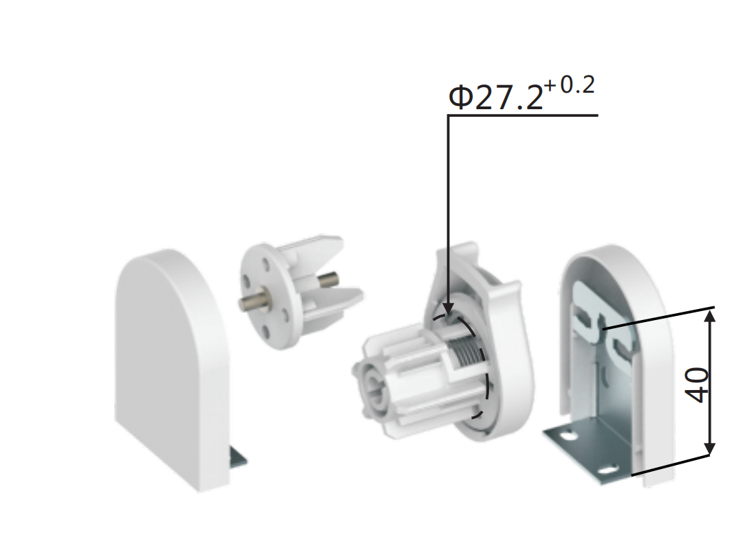 Sunewell Roller Blind Mechanism ZFRDC28