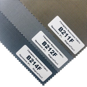Transparent Fiberglass Sunscreen Fabric 5% Openness