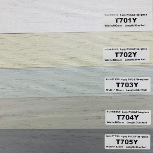China New Product China Mesh Banner Material Sun Screen Roller Blind Vinyl Fabric Economico