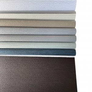 High End 100% Polyester Dimout Sheer Elegance Roller Fabric Samples For Window Treatment