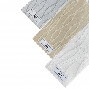Vertical Blinds Fabric Motorized 100% Polyester Translucent Panels For Window Treatment