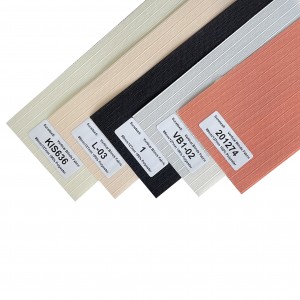 Vertical Blinds Fabric Motorized 100% Polyester Translucent Panels For Window Treatment