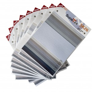 China Factory Korea Style 100% PolyesterSolid Color Zebra Blind Blackout Fabric