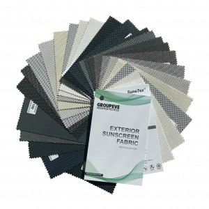 Exterior Patio Roller Blind Window Sun Shade Outdoor Porch 1% 5% Openness Outdoor Sunscreen Fabric