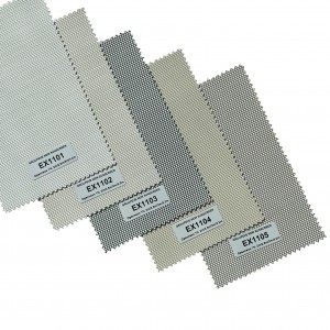 Outdoor Smart Zip Screen Roller Blinds For Window Motorized Patio 1% Openness Sunscreen Blinds Shades Shutters Fabrics