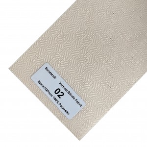 100% Polyester Translucent Vertical Sheer Blinds Fabric For Home Decoration