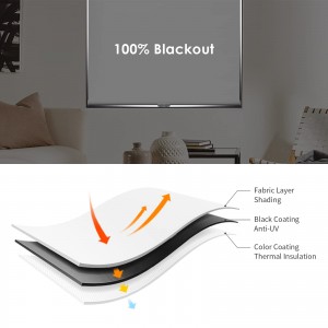 Fire Flame Retardant Plain Window Blinds Blackout Fabric for Roller Blinds