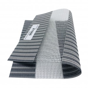Roller Up Sunscreen Built In Glass Rainbow Fabrics For Home Decoration
